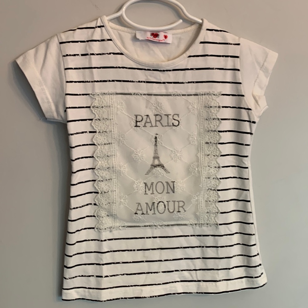 Paris Mon Amour Girls Top Size 6